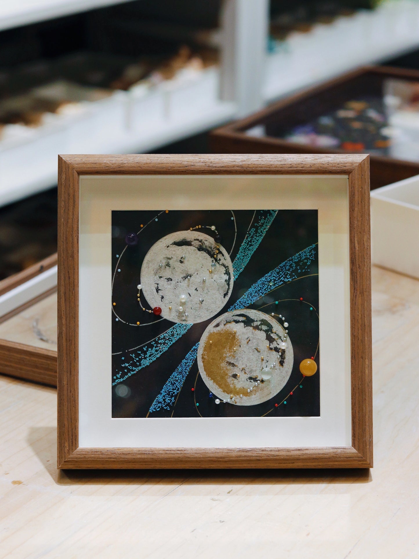 梵陶FT.玻璃相框.办公桌面摆件.宇宙DIY星球.生日礼物.简约挂画