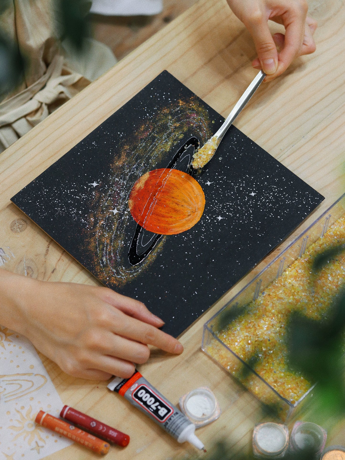 梵陶火星矿石肌理家居装饰画生日礼物推荐手工diy办公桌面相框