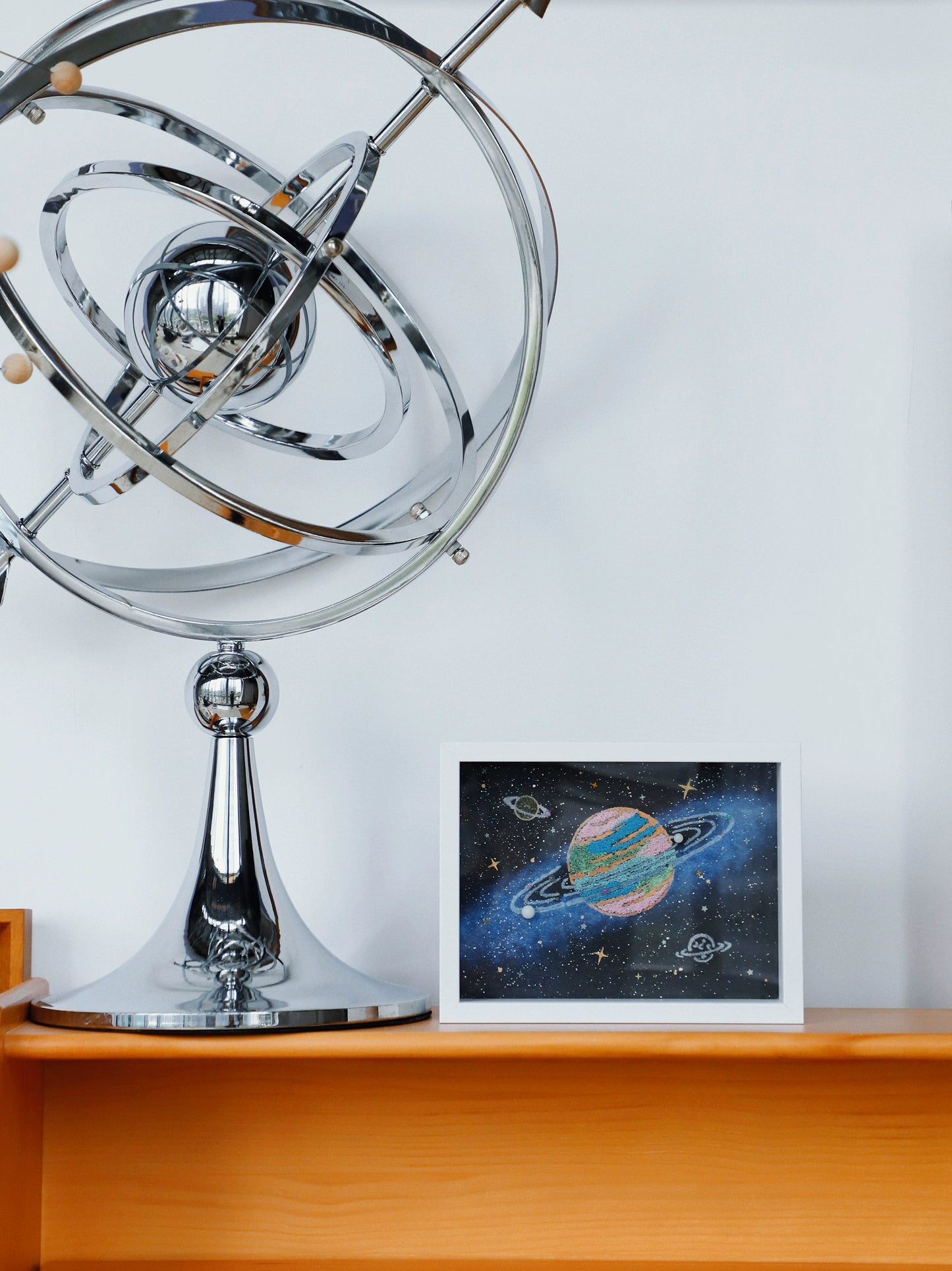 夜光小行星.宇宙星球画.生日礼物手工dly.桌面摆件漩涡宇宙立体画