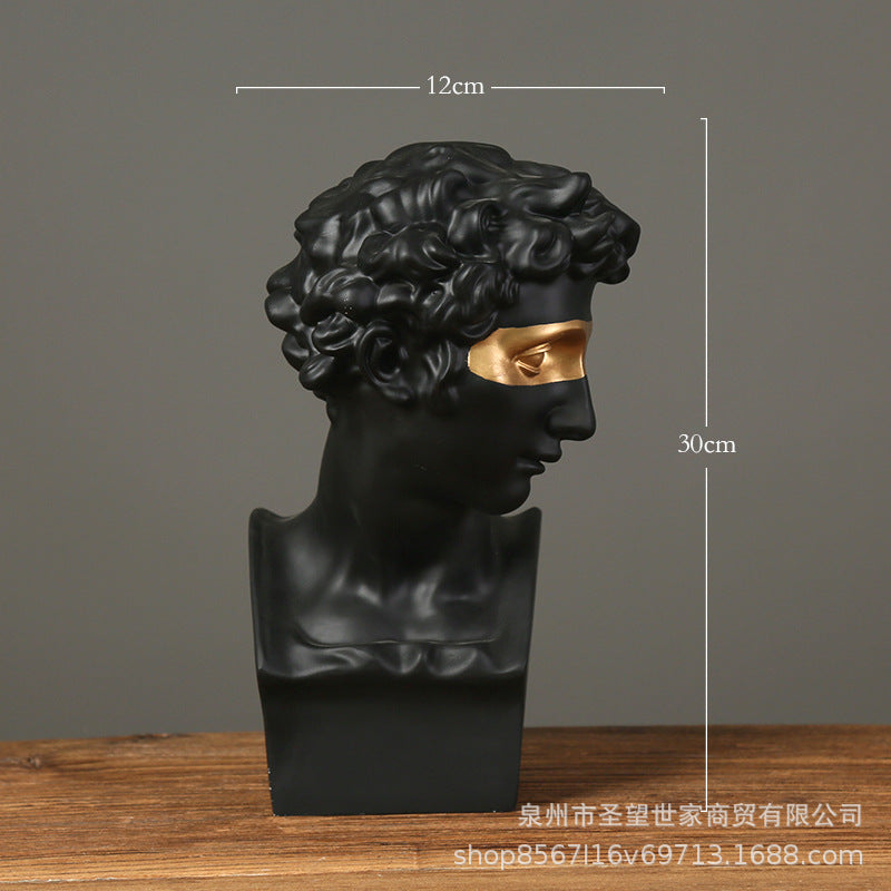 北欧人物小卫朱利亚诺·美第奇树脂雕像美术用品婚庆道具雕像摆件