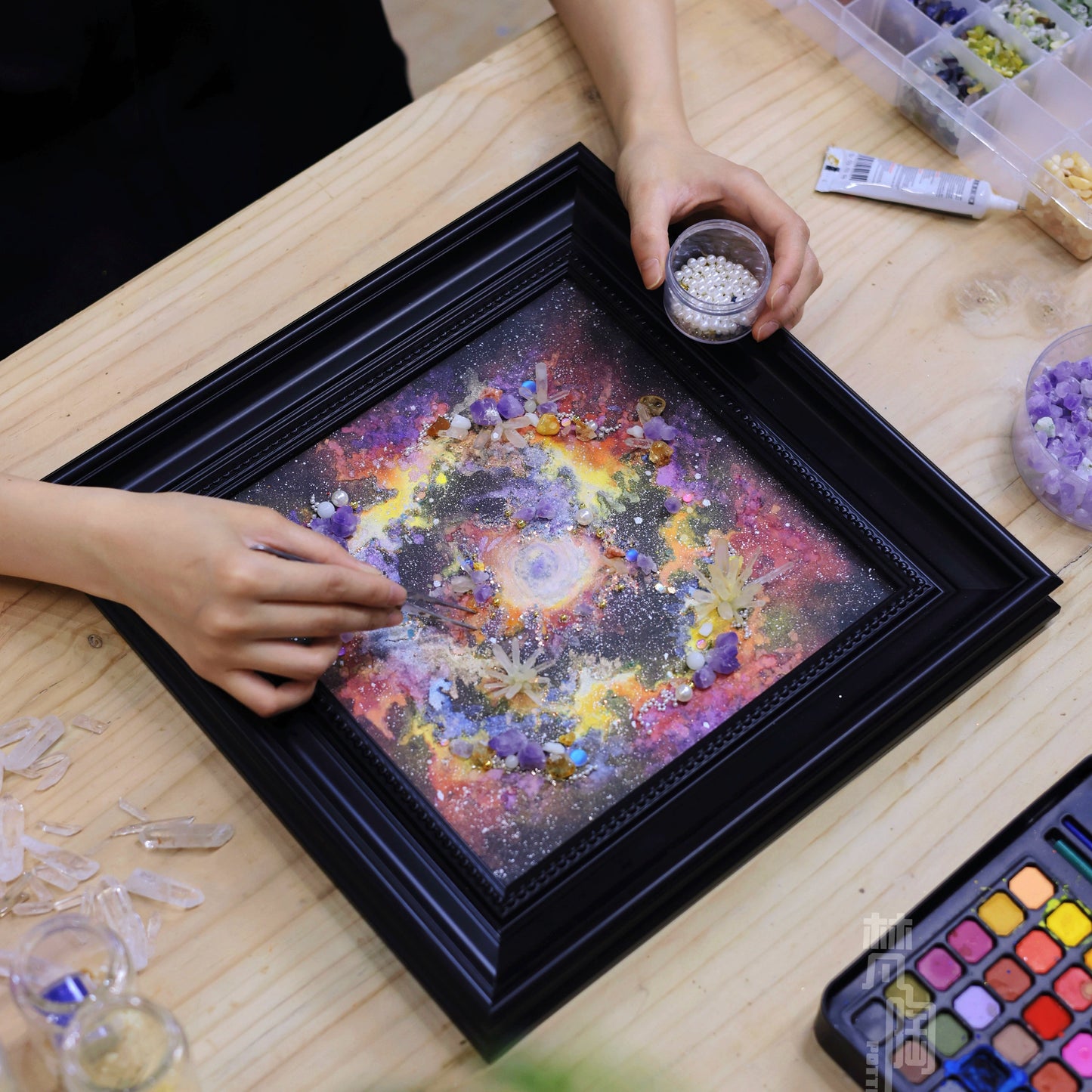 宇宙装饰画烂漫银河系星空画宇宙画原创礼物装饰画摆件男朋友礼物