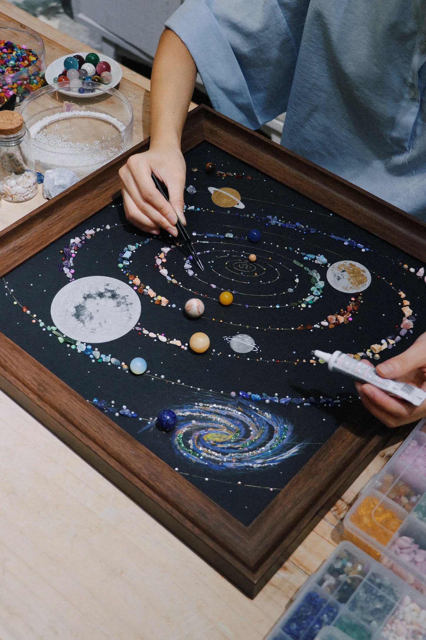 梵陶FT|宇宙星球DIY手工|装饰画相框|小众礼物挂画|软装家居