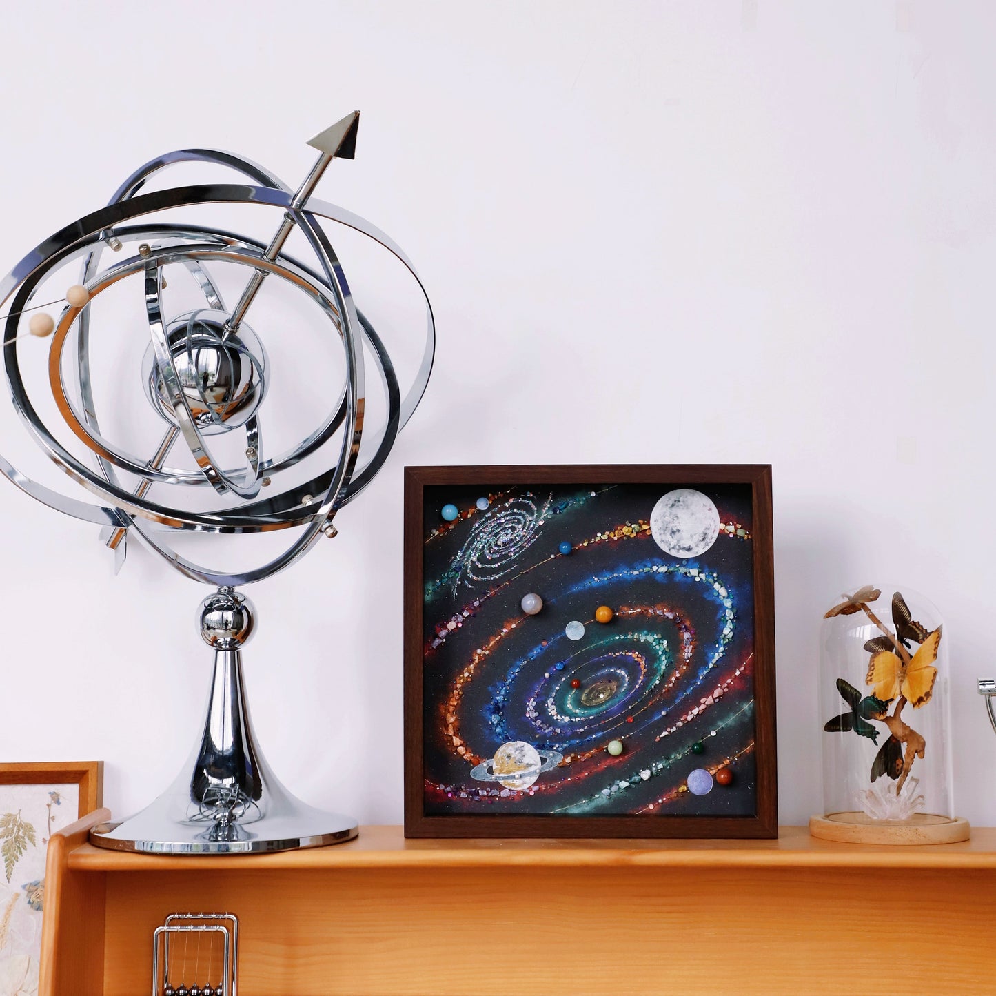 八大行星太阳系DIY手工材料包玻璃相框小众礼物推荐家居软装挂画