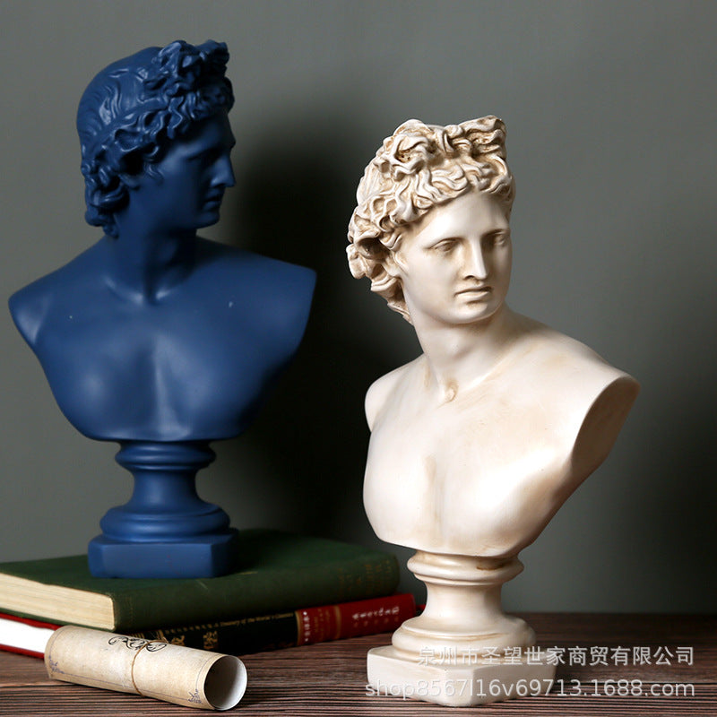 欧式阿波罗人物雕像素描模特书房客厅橱窗装饰品文创艺术品摆件设