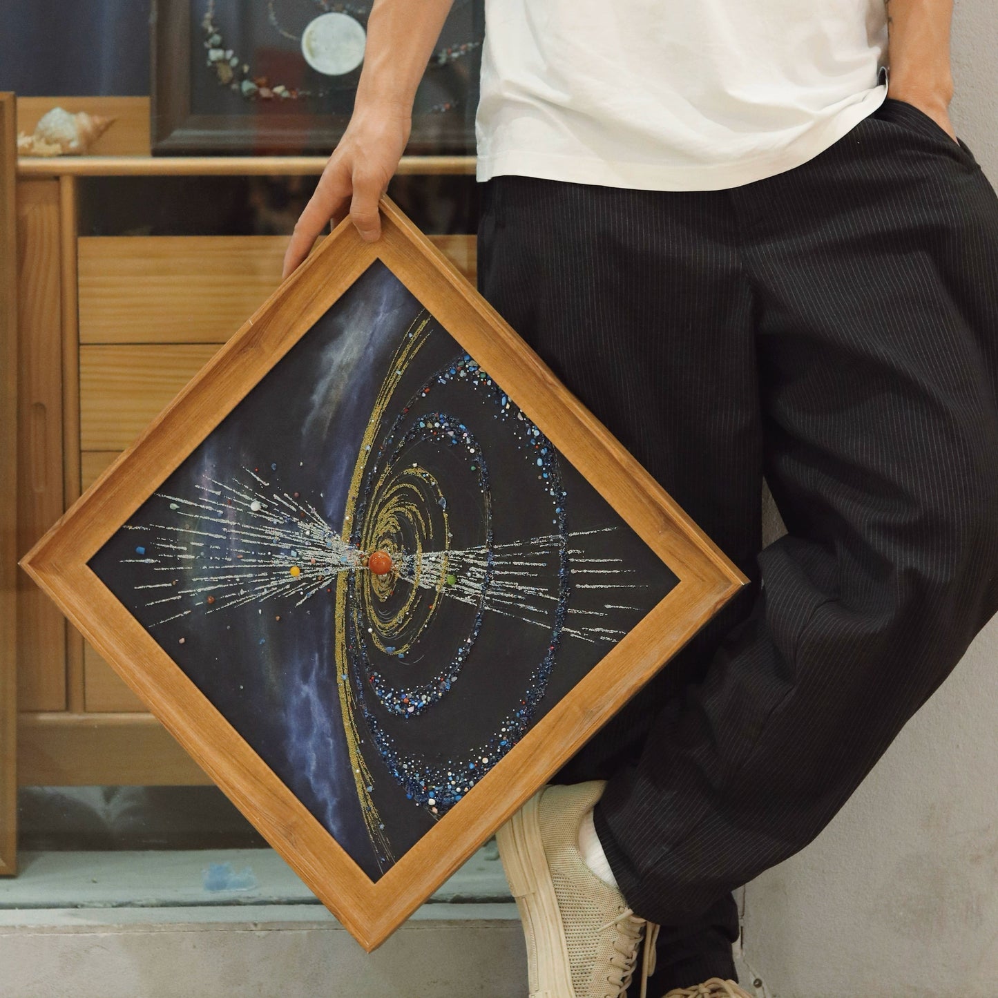 爆炸宇宙|复古相框立体画无玻璃罩|宇宙太空大尺寸客厅生日礼物