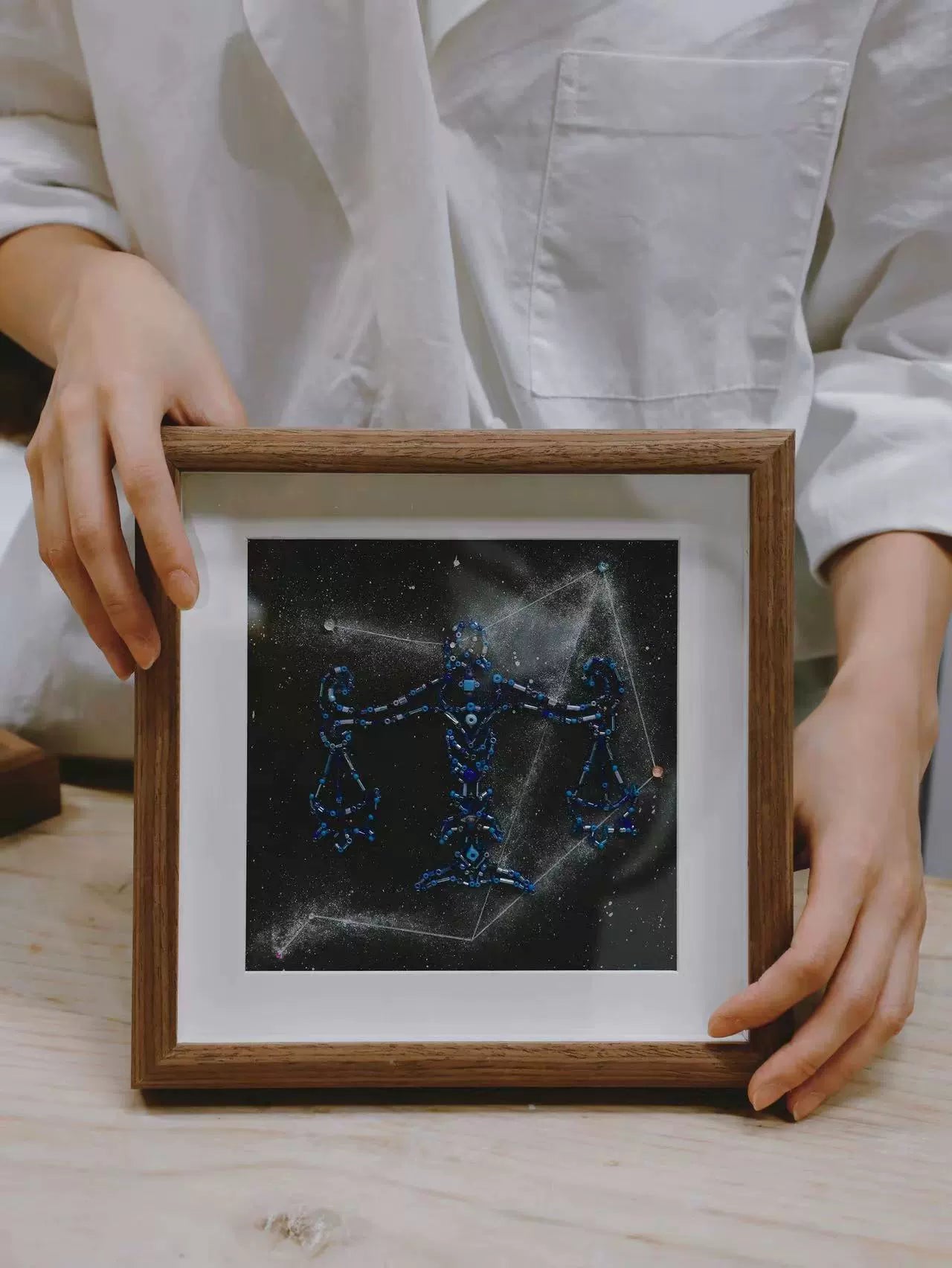 原创十二星座装饰画.桌面挂摆两用.生日礼物.DIY材料包