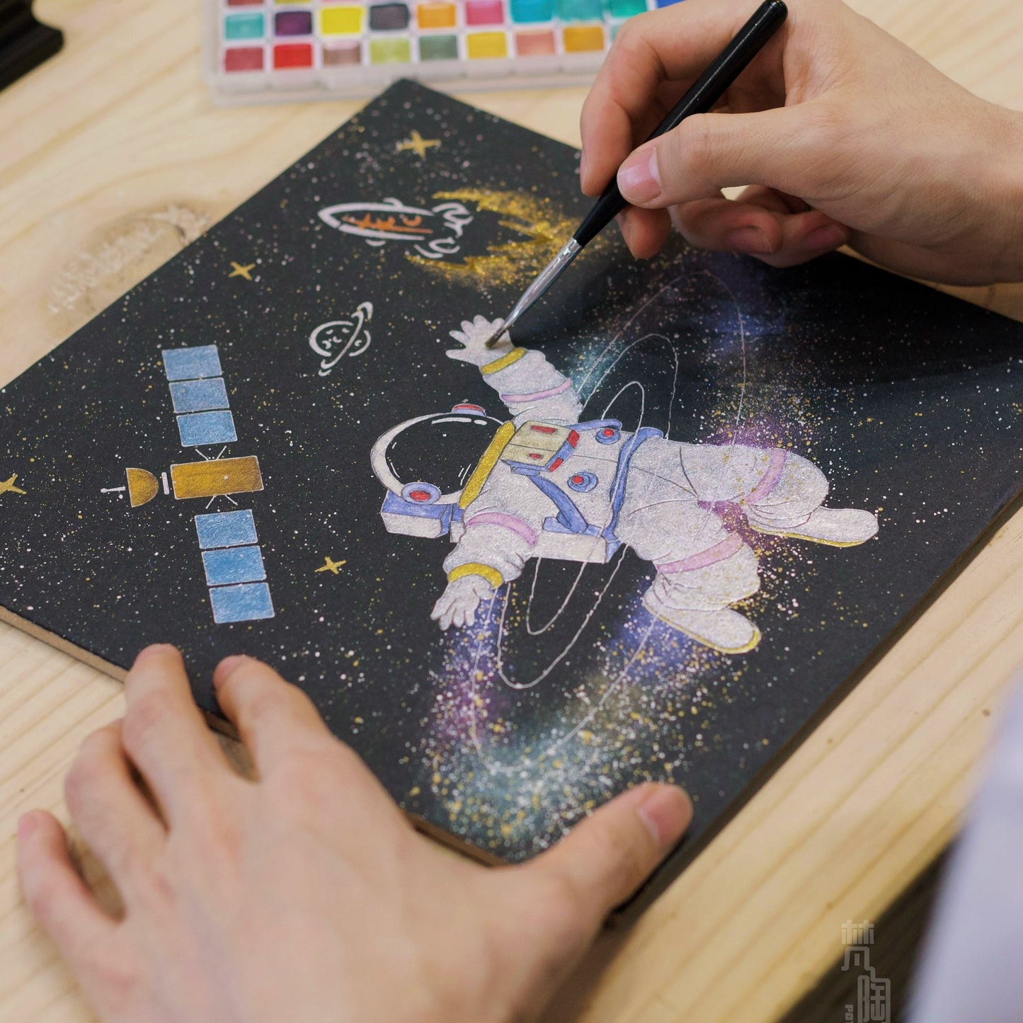 太空宇航员玻璃相框摆件家居装饰画创意礼物小众闺蜜礼物简约
