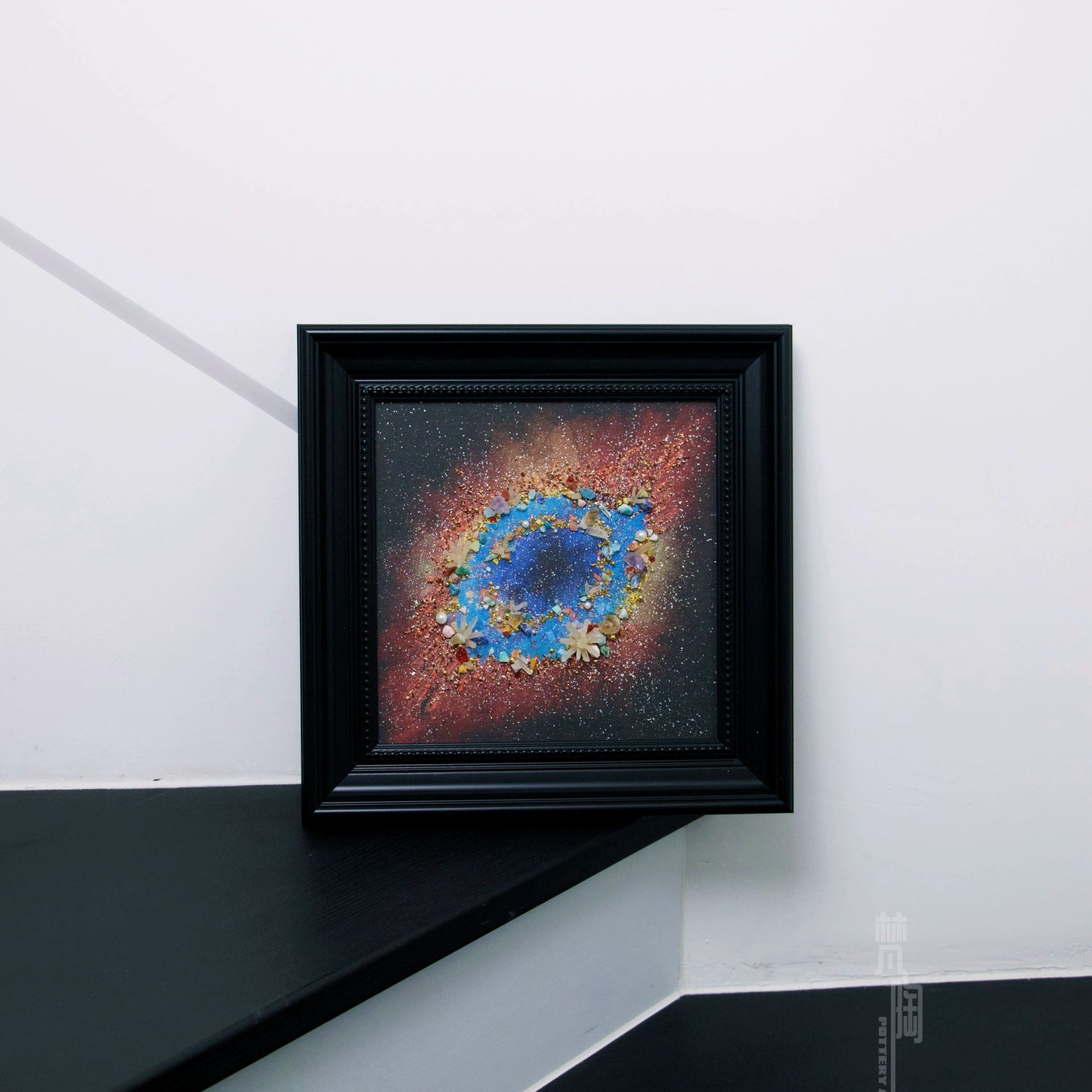 银河系星系装饰画客厅玄关挂画家居摆件礼物推荐石水晶肌理画创意