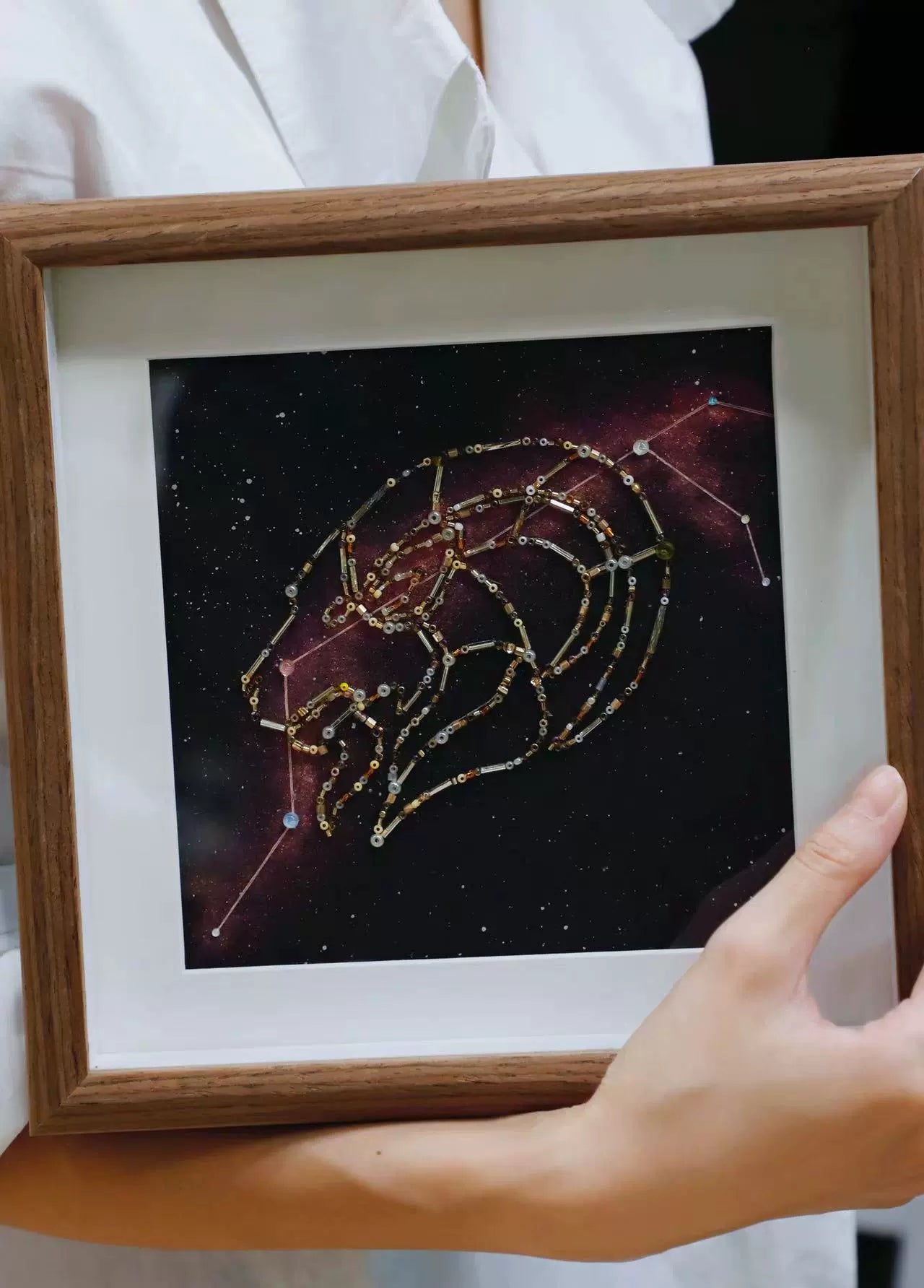 原创十二星座装饰画.桌面挂摆两用.生日礼物.DIY材料包