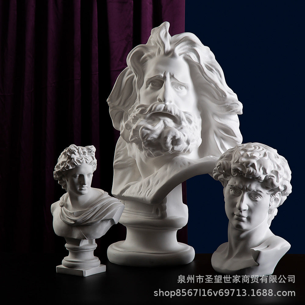 60厘米马赛石膏像欧式人物素描教具雕塑客厅展览厅美化装饰