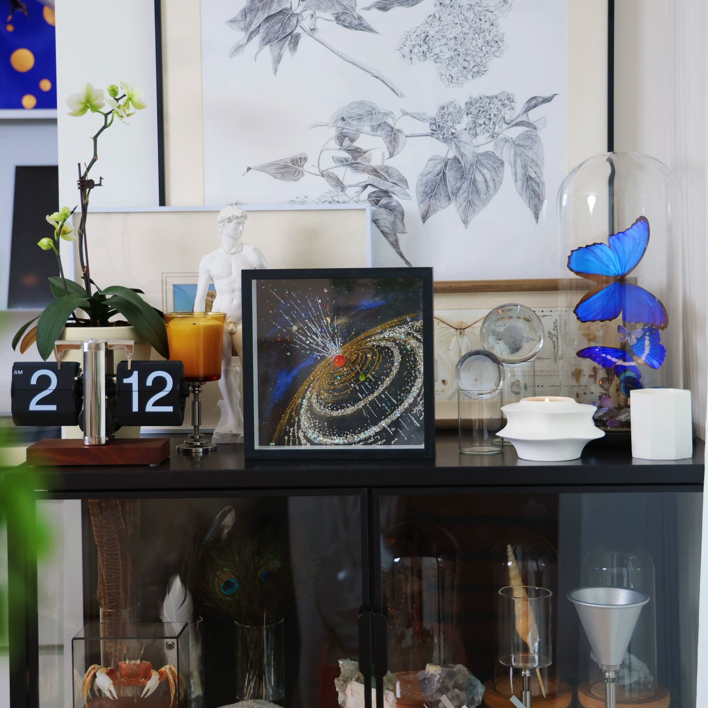 宇宙装饰画宇宙星空装饰画矿石装饰画太阳系装饰画diy手工礼物女