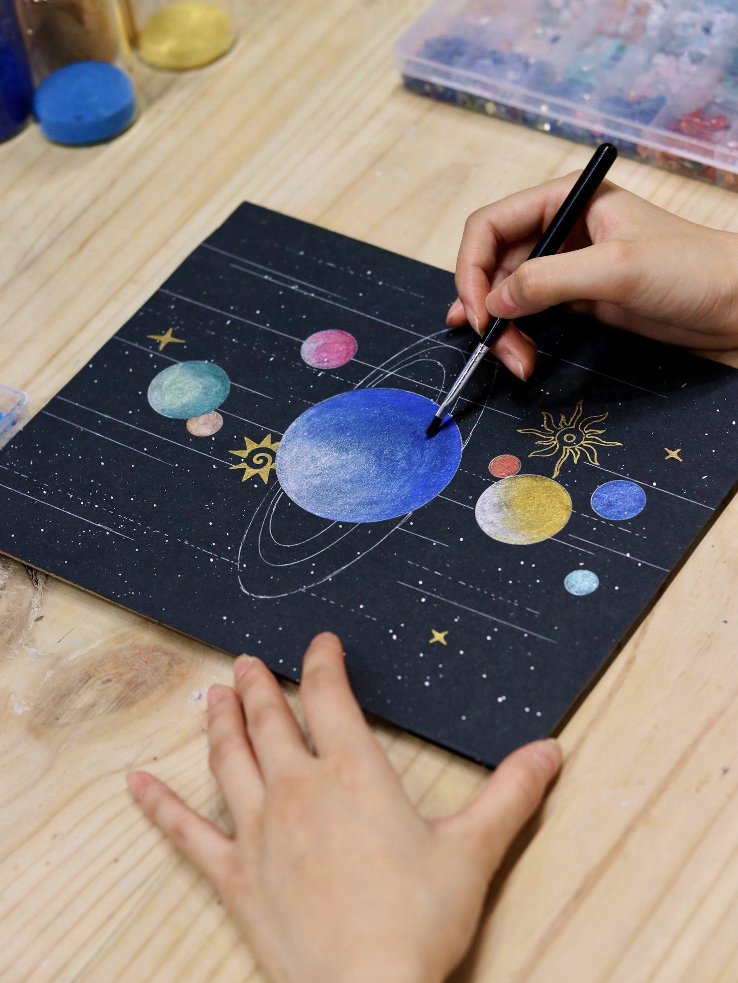 潘多拉星球手工diy材料包创意立体拼装画框摆台相框儿童亲子礼物