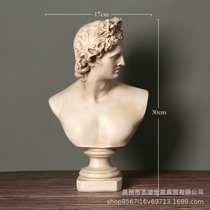 欧式阿波罗人物雕像素描模特书房客厅橱窗装饰品文创艺术品摆件设