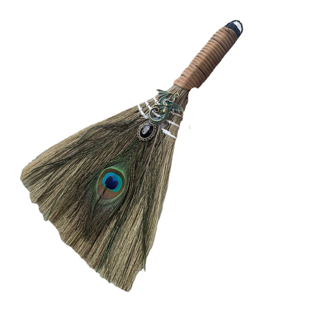 Wish cross-border car pendant wicca witch mini broom broom pendant pendant