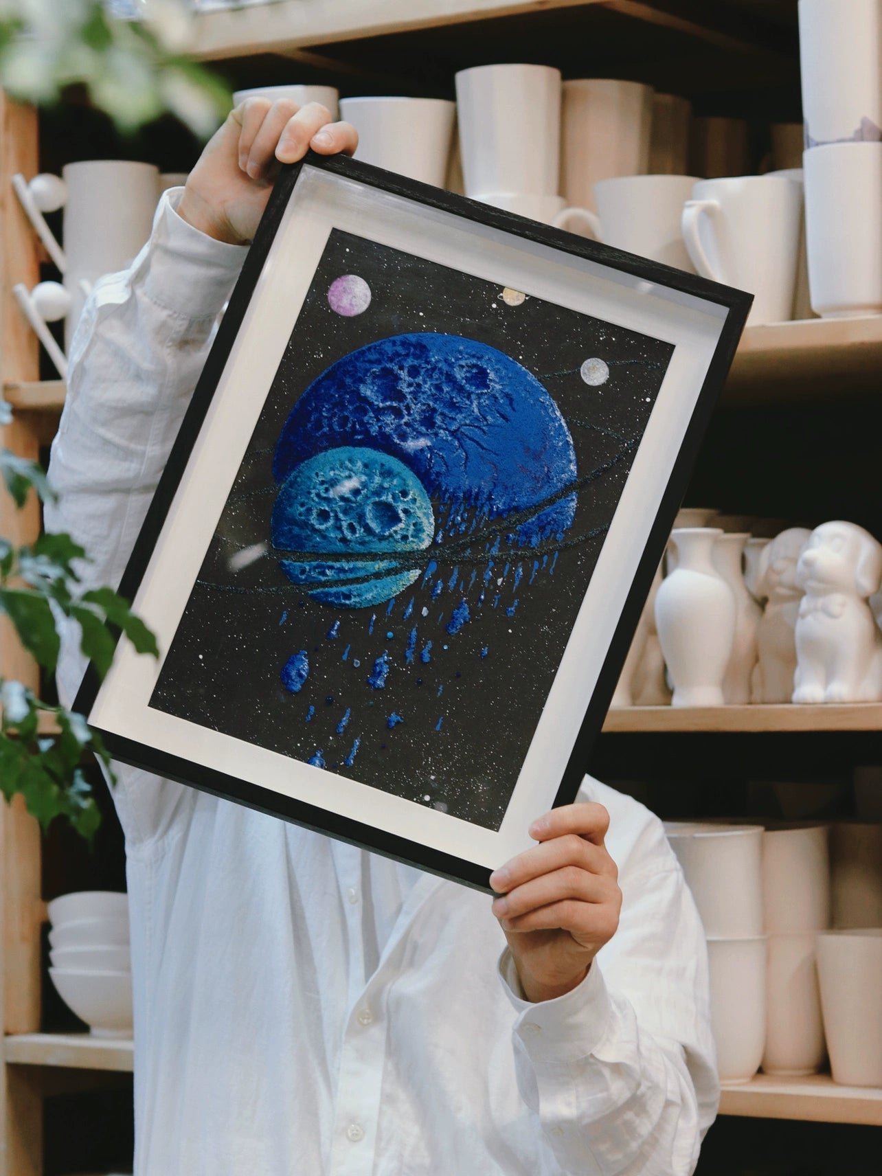 梵陶FT|海王星宇宙装饰画|礼物|挂画|家居软装|玻璃罩仿尘