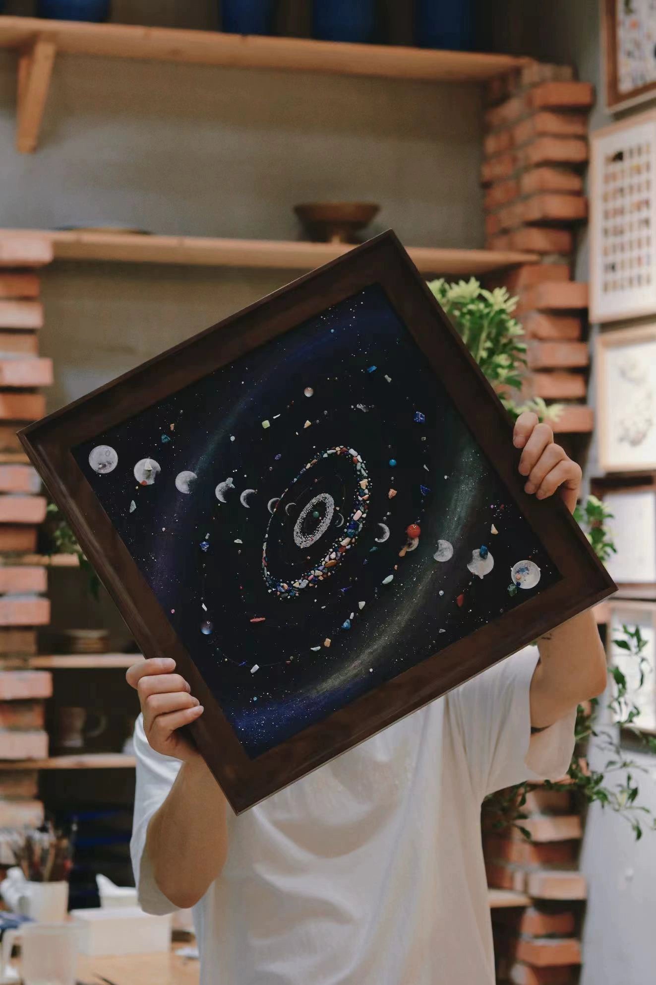梵陶FT|天然矿石宇宙标本装饰画|软装挂画|生日圣诞礼物|DIY
