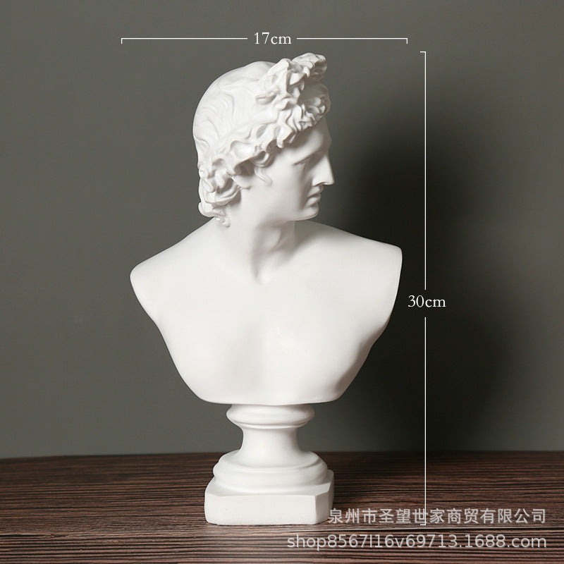 欧式阿波罗人物雕像素描模特书房客厅橱窗装饰品文创艺术品摆件设