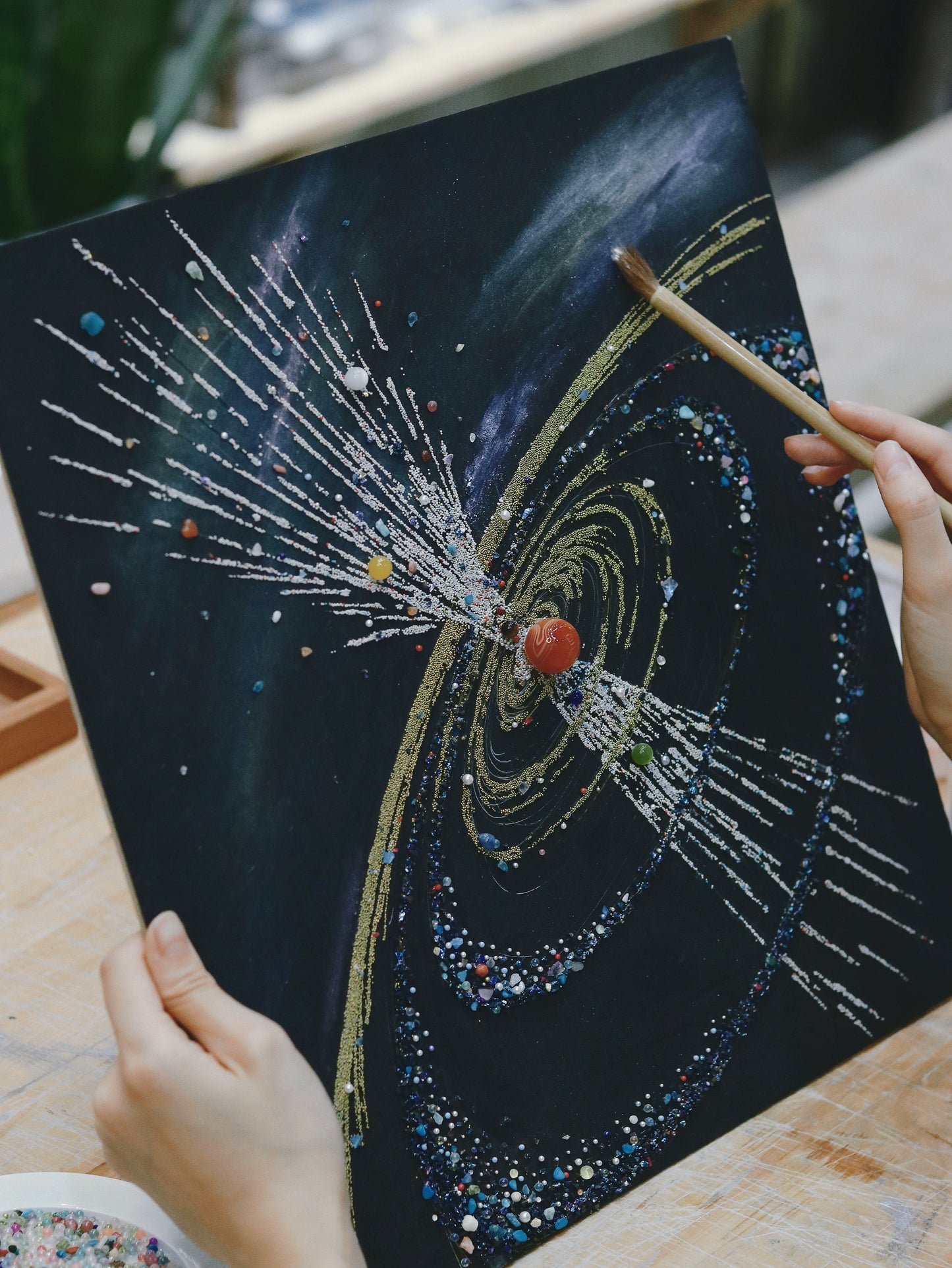 爆炸宇宙|复古相框立体画无玻璃罩|宇宙太空大尺寸客厅生日礼物