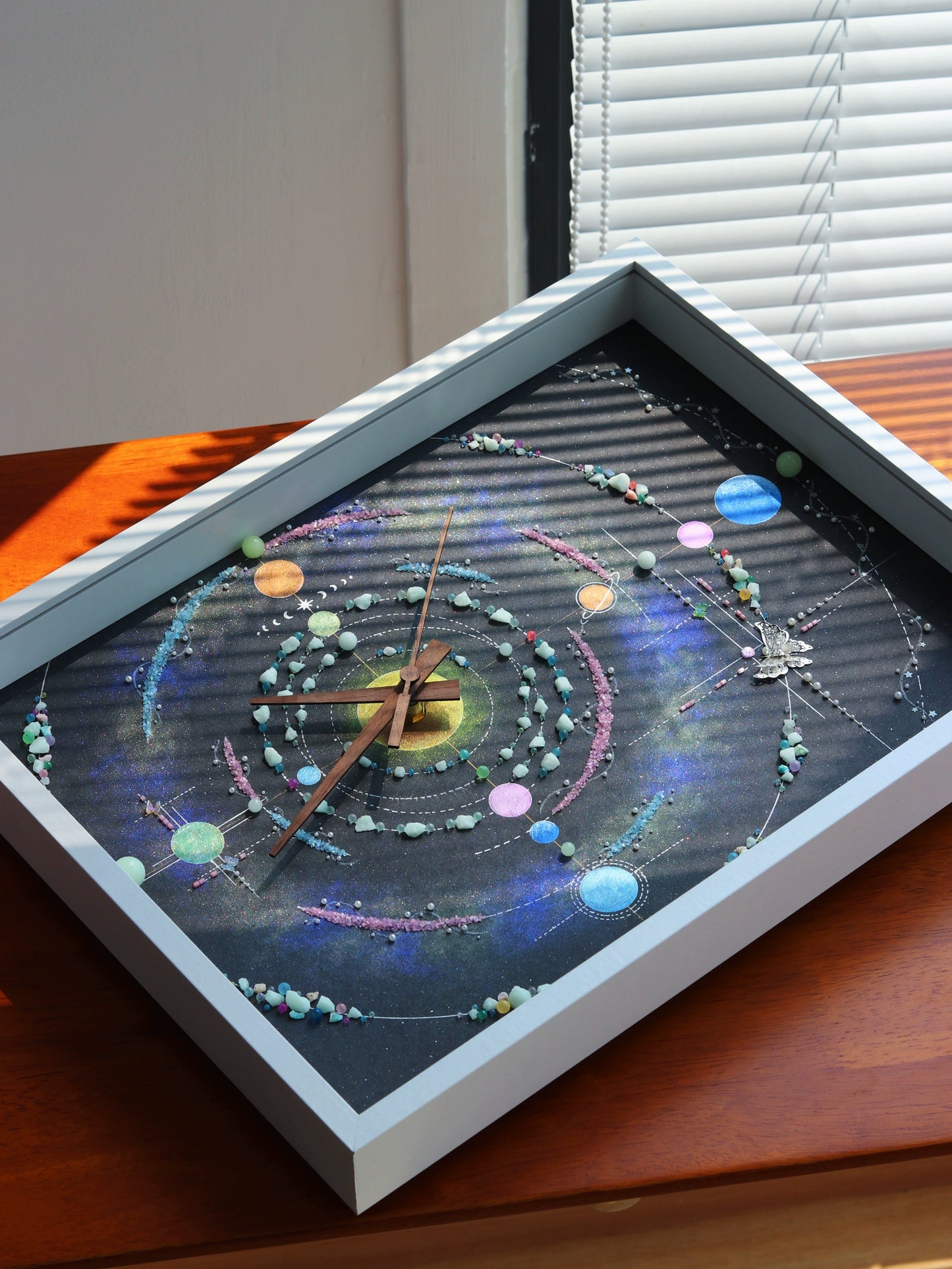 夜光款.极光星盘 宇宙太空星球装饰画 生日礼物 客厅挂画 软装画