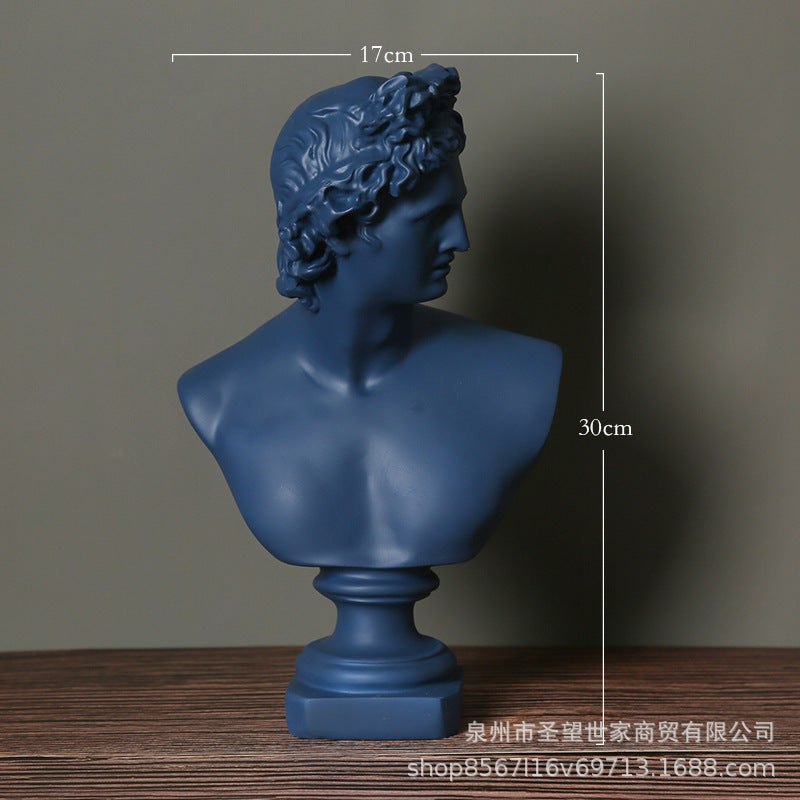 欧式阿波罗人物雕像素描模特书房客厅橱窗装饰品文创艺术品摆件设