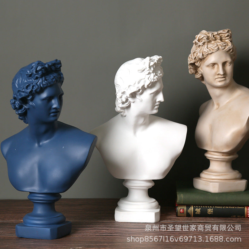 欧式阿波罗人物雕像素描模特书房客厅橱窗装饰品文创艺术品摆件设