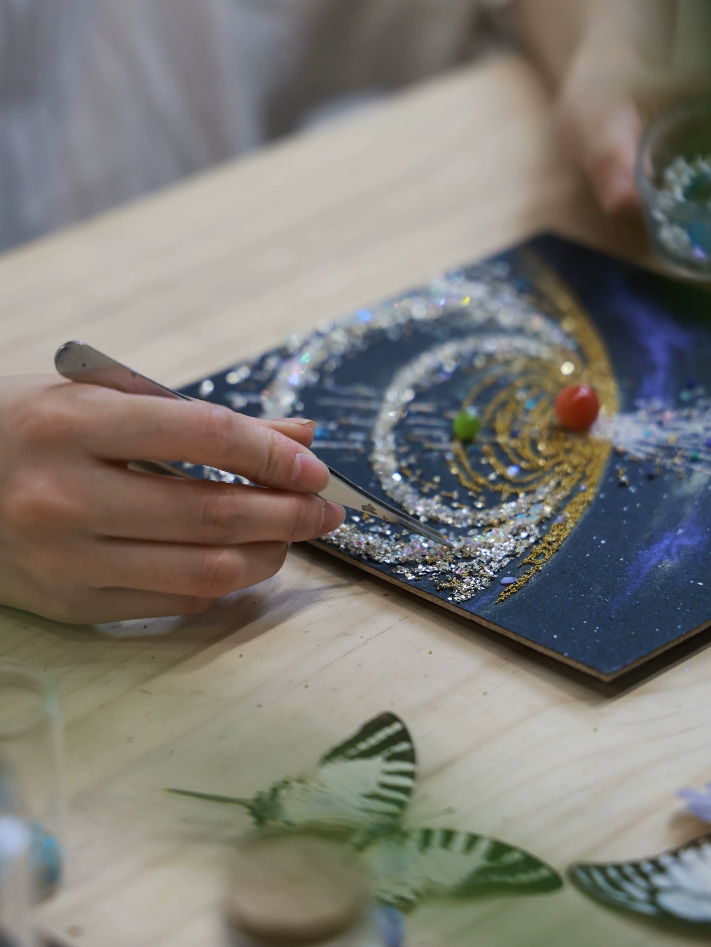 宇宙装饰画宇宙星空装饰画矿石装饰画太阳系装饰画diy手工礼物女