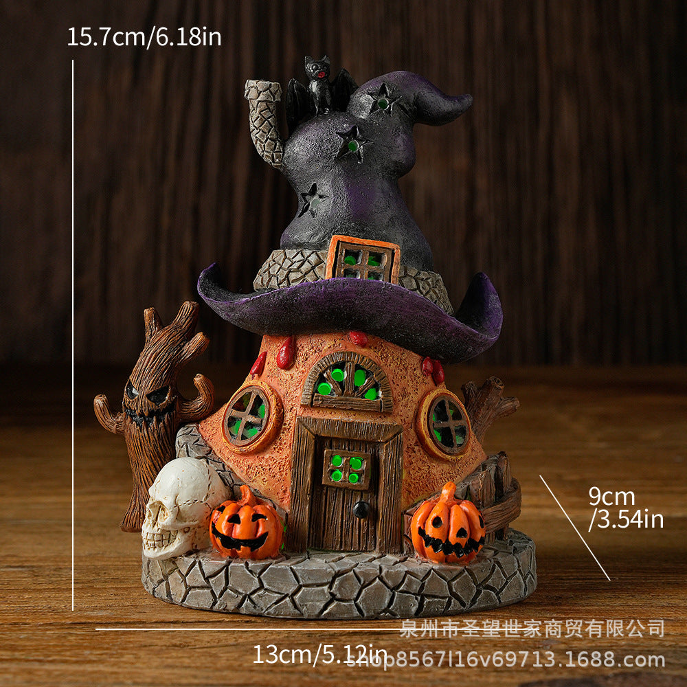 Cross-border new products Halloween resin magic house house ornaments Ghost Festival products European home decoration craftsmanship