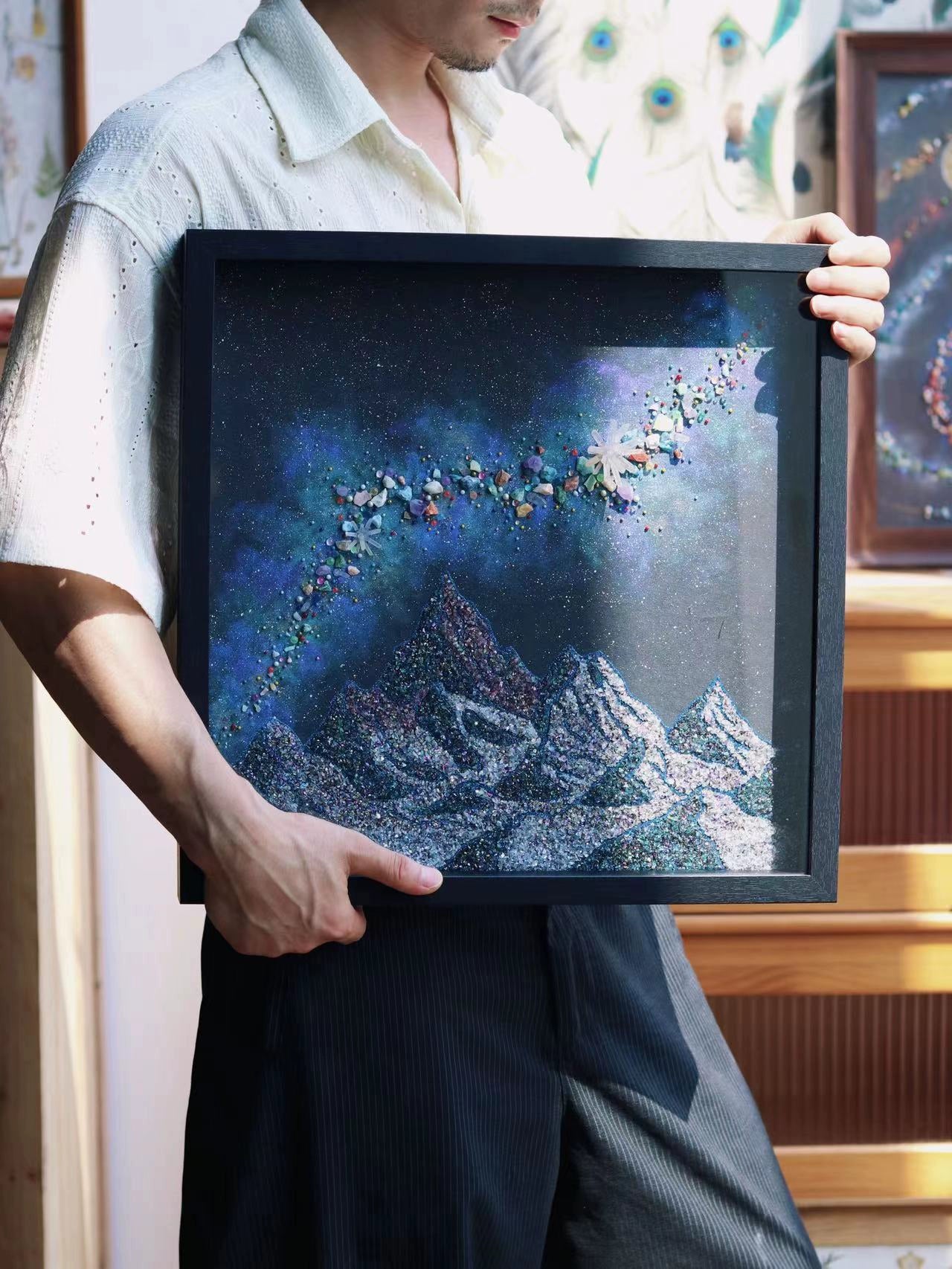梵陶FT玻璃防尘相框矿石标本装饰画客厅挂画男朋友礼物推荐原创