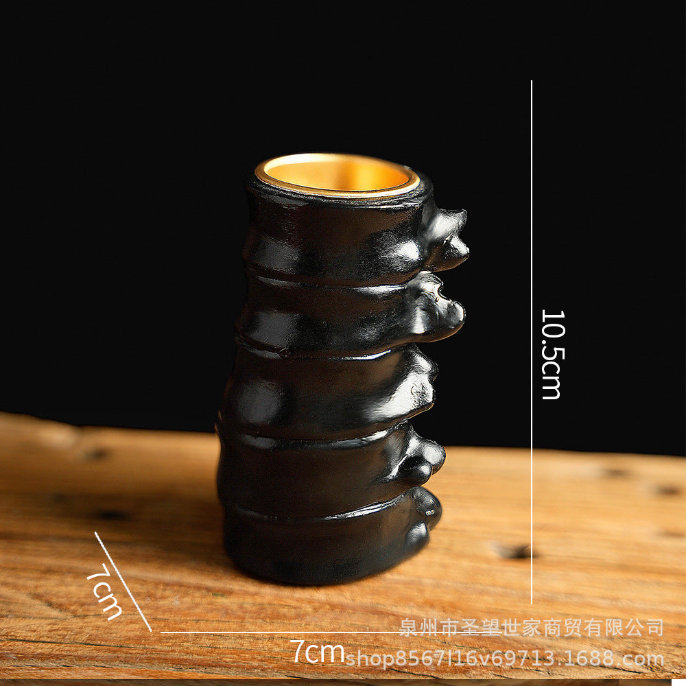 跨境大心脏花插家庭装饰花瓶摆件桌面树脂工艺品Heart resin vase