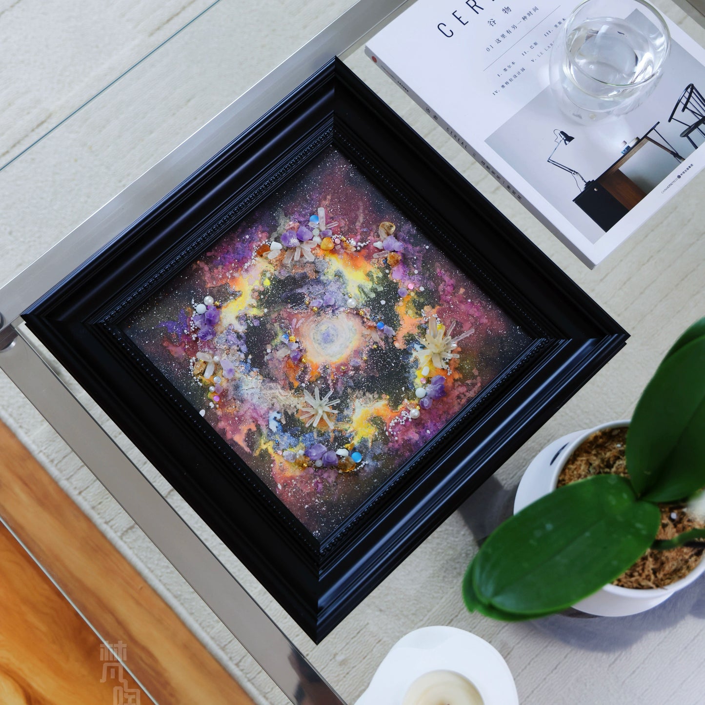 宇宙装饰画烂漫银河系星空画宇宙画原创礼物装饰画摆件男朋友礼物