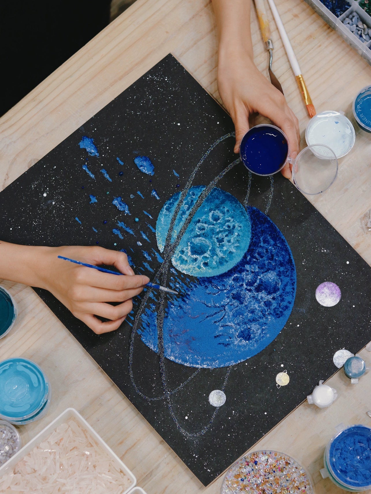 梵陶FT|海王星宇宙装饰画|礼物|挂画|家居软装|玻璃罩仿尘