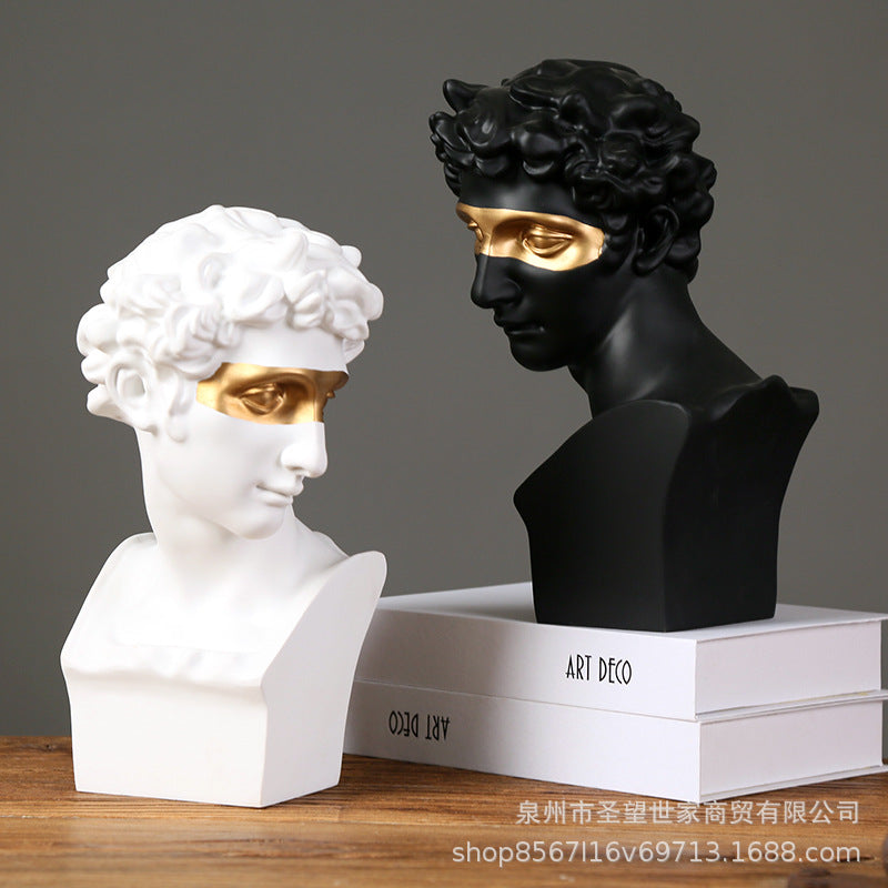 北欧人物小卫朱利亚诺·美第奇树脂雕像美术用品婚庆道具雕像摆件