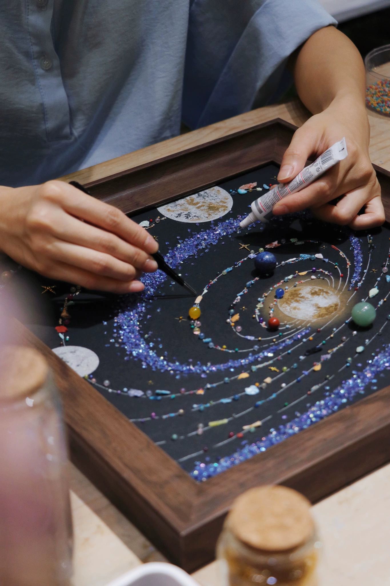 梵陶FT.宇宙标本DIY.礼物.装饰画.八大行星太阳系.软装家居画