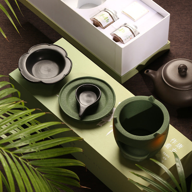 沉香檀香陶瓷香炉隔火空薰炉香薰炉蜡烛礼物送礼香薰礼盒批发定制