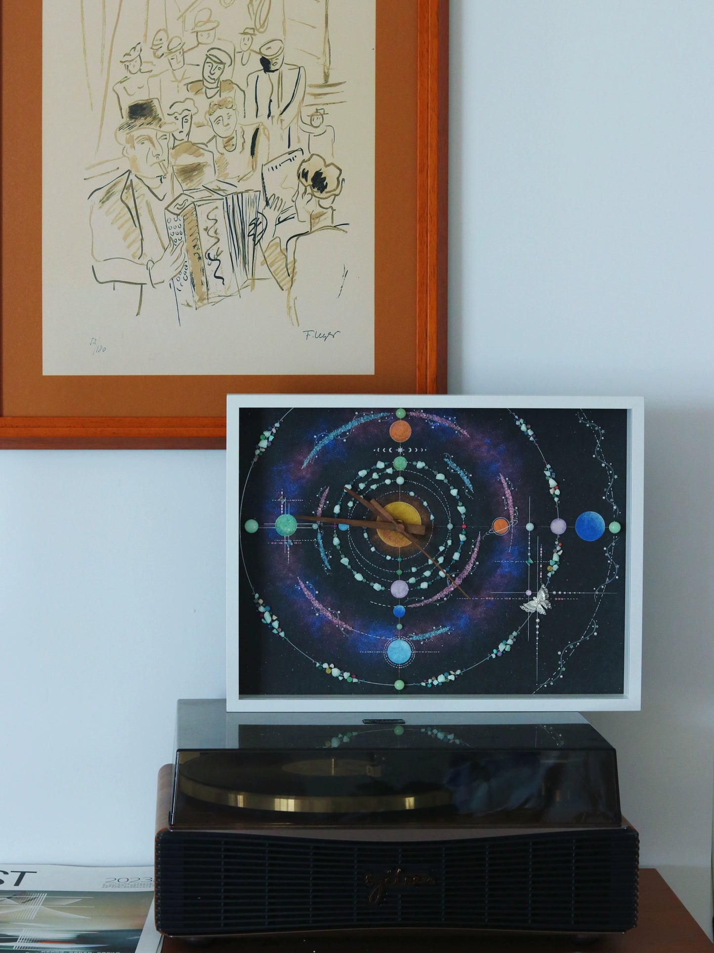 夜光款.极光星盘 宇宙太空星球装饰画 生日礼物 客厅挂画 软装画