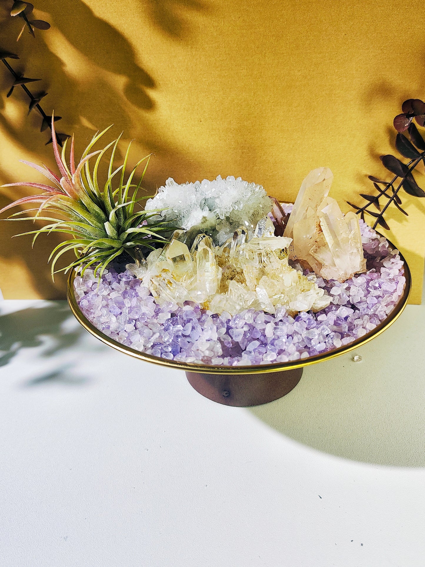 天然白水晶簇原矿消磁标本矿标净化高级造景礼品家居办公盆景摆件