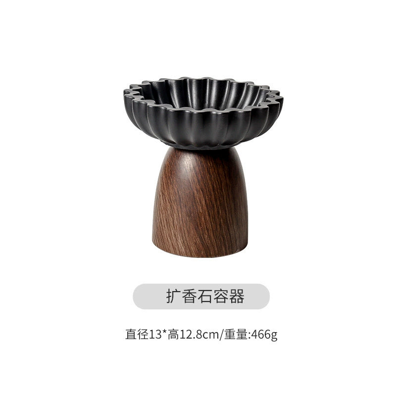 天然水晶原石造景盘微景观装饰摆件水晶球底座手链养护底盘收纳