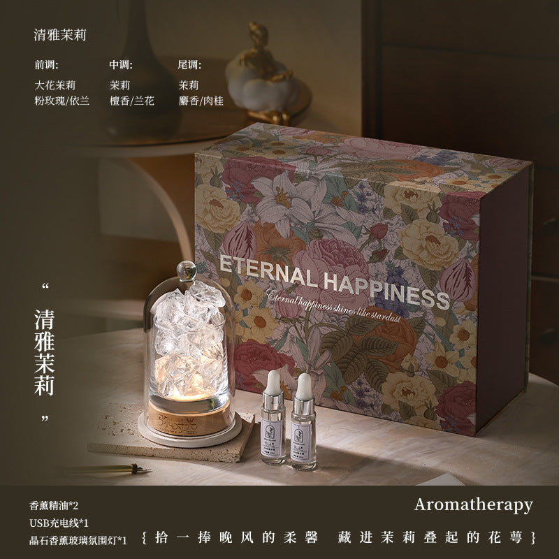 Create a Serene Oasis with HAcrystal! Natural Stone Essential Oil Diffuser for Stress Relief & Emotional Wellbeing. Perfect for Family Relaxation & Meditation.wholesale