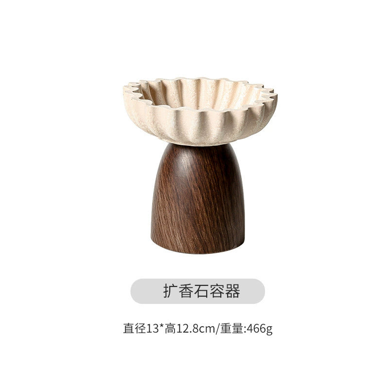 天然水晶原石造景盘微景观装饰摆件水晶球底座手链养护底盘收纳