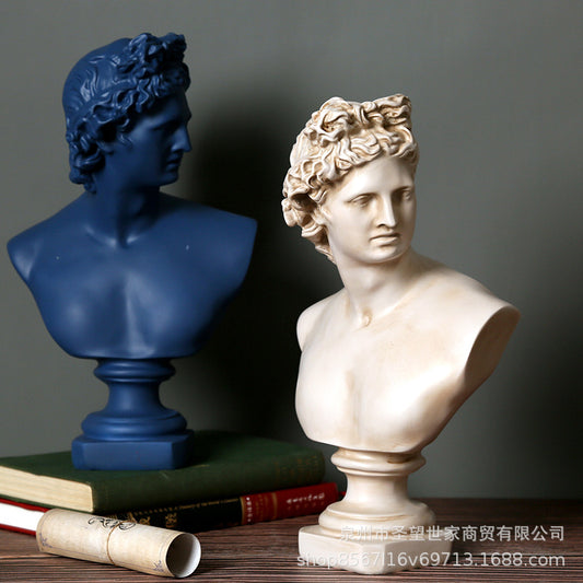 欧式阿波罗人物雕像素描模特书房客厅橱窗装饰品文创艺术品摆件设