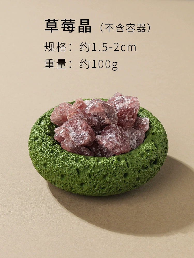 天然水晶原石矿石标本卧室无火香薰石头宝石散装扩香石消磁石摆件