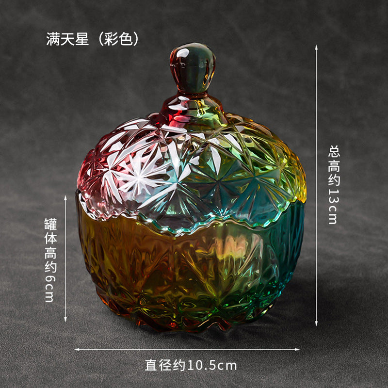 水晶消磁碗御守盐净化玻璃碗白水晶消磁碎石扩香石容器首饰收纳盒