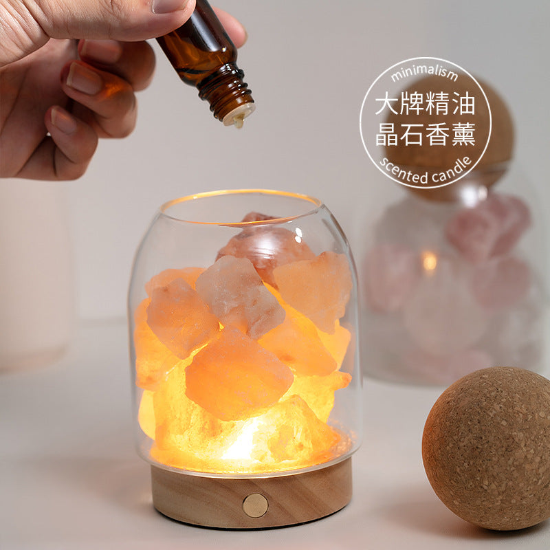 Elevate Your Self-Care Routine with HAcrystal! Crystal Essential Oil Diffuser for Stress Relief & Emotional Wellbeing. Perfect for Living Rooms, Meditation & Gifting.