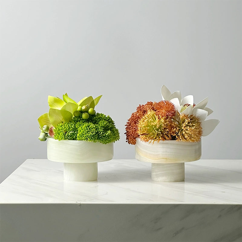 永生苔藓微景观新中式天然玉石盆景售楼处桌面装饰品创意绿植摆件