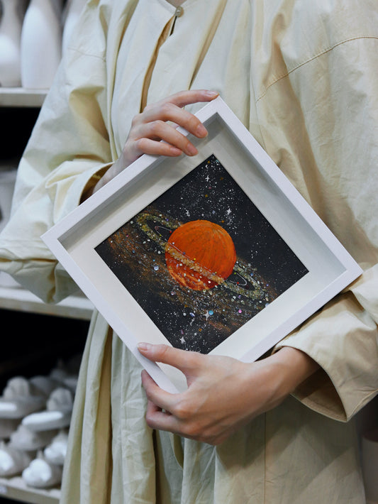 梵陶火星矿石肌理家居装饰画生日礼物推荐手工diy办公桌面相框