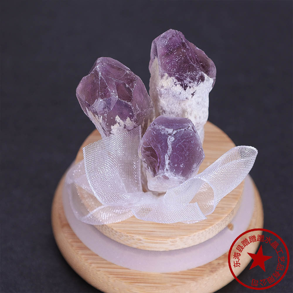 天然水晶晶簇许愿瓶创意摆件家居桌面装饰儿童水晶教学礼物批发