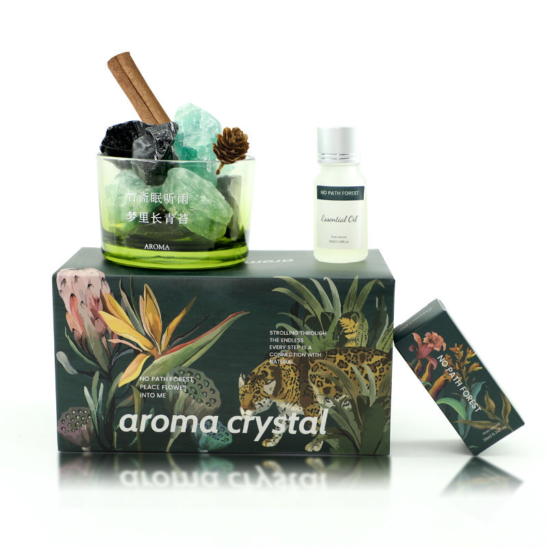 水晶扩香石无火香薰摆件家用持久精油香氛晶石香熏高级感香薰礼盒