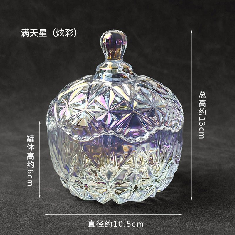 水晶消磁碗御守盐净化玻璃碗白水晶消磁碎石扩香石容器首饰收纳盒
