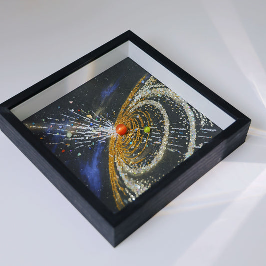 宇宙装饰画宇宙星空装饰画矿石装饰画太阳系装饰画diy手工礼物女