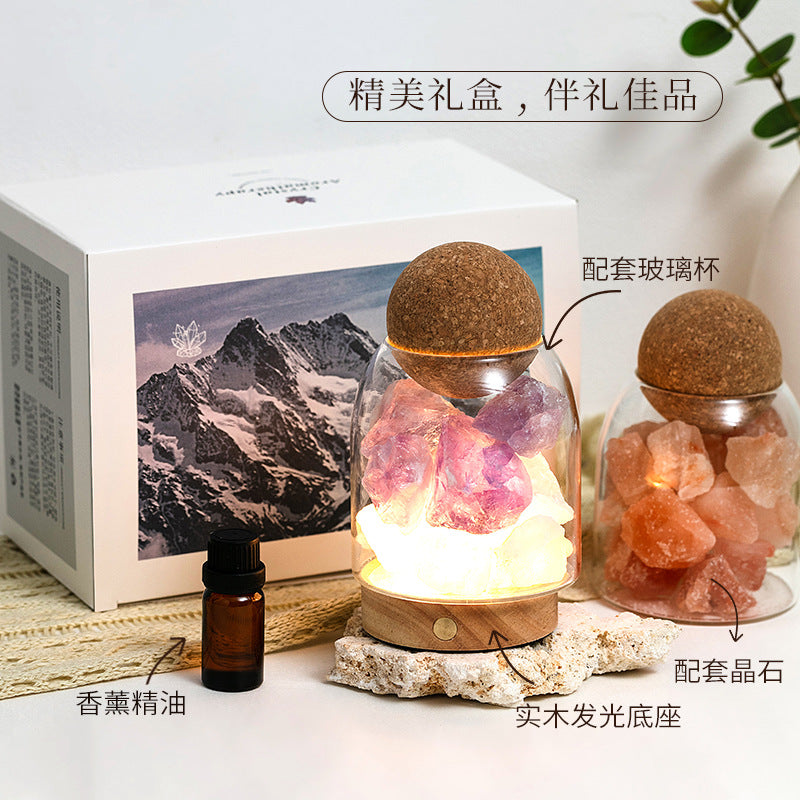 Elevate Your Self-Care Routine with HAcrystal! Crystal Essential Oil Diffuser for Stress Relief & Emotional Wellbeing. Perfect for Living Rooms, Meditation & Gifting.
